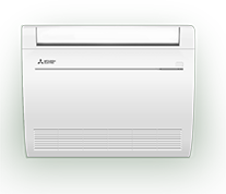 Floor mounted ductless minisplit